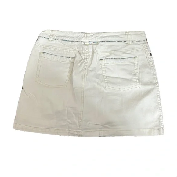 Womens High Sierra White Denim Mini Skirt Size 4 - Picture 2 of 5